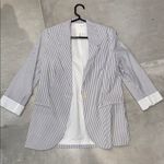H&M  Blue and White Striped Blazer {XS} Photo 0