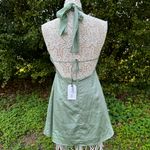 Le lis  Light Olive Green Avaya Halter Satin‎ Mini Dress Sz M Party Nightclub NWT Photo 3