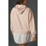 Pilcro Anthropologie Hooded Sweatshirt Twofer Mini Dress NEW pink white striped Photo 1
