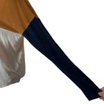 Madewell  Ashbury Colorblock Sweater Women’s Small Mock Neck Wool Blend Pullover Photo 7