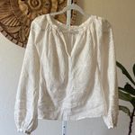Maje  gorgeous embroidered ramie balloon sleeve blouse. Photo 0