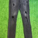 Almost Famous Vintage Black Distressed Overalls Photo 9