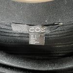 COS Womens Cotton Short Sleeve A Line Short Sleeve Shirt Dress Black Size Small Photo 3