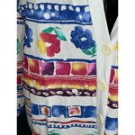 Blair cardigan Jacket floral bright NWT blue red yellow pink Photo 2