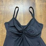 MiracleSuit Dreamsuit by Black Knotted Twist Drape Tankini Swim Top Sz 12 Photo 5