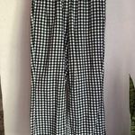 American Eagle Linen Flare Gingham Pant Photo 0