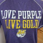 Proedge LSU Tigers Love Purple Live Gold Collegiate Short Sleeve Tee Small Photo 3