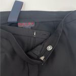 Ralph Lauren RALPH Black Pants Size 8 Zipper Back Legs Shiny Nylon Spandex Work Photo 4