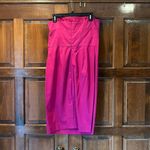 Newport News NWT  Dress Women's Strapless Shirred Bust Hot Pink Size 10 Photo 1