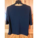 Kathie Lee Collection  short sleeve, black blouse, size large ￼(1586) Photo 2