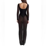 House Of CB Everly Long Sheer Dress - Black Mesh Maxi Dress with Bodysuit 🖤 Photo 11