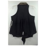 XOXO ๐
บ sequin collar tie front sheer sleeveless top size S Photo 35