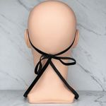 Black Velvet Ribbon Rhinestone Tie Headband Hairband Photo 2