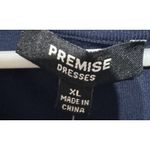 Premise y2k NWT Chic Sleeveless Knit Maxi Dress w Side Slip Navy Color - XL Photo 6