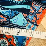 Mimi Chica Boutique Blue Orange Print Pocketed 3/4 Sleeve Buttoned Belted Romper … Photo 6