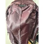 Preston & York  Purple leather jacket size small real suede Photo 2