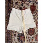 Sophie Rue Cotton Blend High Rise Shorts in Cream Women’s Size M Photo 6