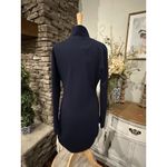 Lovers + Friends  Revolve Hip Tie Navy Blue Turtleneck Dress Long Sleeve  XL new Photo 5