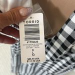 Torrid  Maxi Halter Tiered Dress Black White Gingham Photo 8