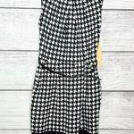 Takara NWT Black & White Houndstooth Belted Mini Dress Size 7 Photo 5