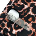 SheIn Bikini Top Square Neck Leopard Print Brown Black L Photo 2