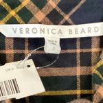 Veronica Beard  Roberta Plaid Long Sleeve Ruffle Flannel Mini Dress US 2 NWT Photo 8