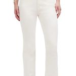 Madewell NWT Mid Rise Kick Out White Stretch Denim Jeans Women’s Size 33 Photo 0