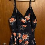 Torrid  Navy Floral Scuba Knit Peplum Cami Plus Size Tank Top Size 6XL Photo 7