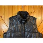 Levi's LEVI Strauss Women’s Black Faux Leather Puffer Vest NWT Size XXL (6269) Photo 1
