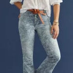 Anthropologie  Pilcro Blue Flare bootcut  Leg Jeans with paisley Pattern‎ size 25 Photo 0