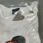 Disney Mickey Mouse Sweatshirt Skiing Graphic XXL White Long Sleeve Pullover NWT Photo 5