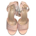 Lulus Lulu’s Pink Tweed Sandals(Size 10) Photo 3