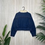 Levi's NEW Levi’s Warm Pleat Sleeve Sherpa Denim Trucker Jacket Warm Feeling M Medium Photo 2