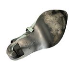 Tibi  York Black Leather Fringed Slingback Stiletto Booties Heels Size 7.5 Photo 5