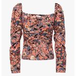 A.L.C. Chandler Floral Spring or Summer Poplin Top Size 4 Blouse Photo 0