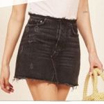 Reformation NWT  Westin Black Denim Skirt | Size 30 Photo 0