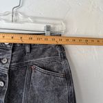 Abercrombie & Fitch Abercrombie Fitch Black Wash Denim Button Front Mini Skirt Size 4 2010s Grunge Photo 4