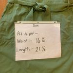 J.Crew Pencil Mini Skirt 12 Olive Green with Belted Front Back Zipper Lined Photo 5