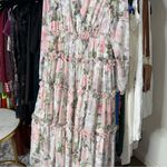 Needle & Thread Rose Powder Chiffon Tiered Romantic Whimsical Gown in Moonshine Photo 11