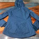 Mountain Hardwear  Miss Snow it All Blue hooded winter Ski Jacket DryQ gaiter med Photo 7