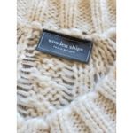 Wooden Ships  Mohair Wool Cable Knit Sweater Size S/M Photo 3