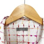 Habitat  White Multicolor 3/4 Sleeve Assymetrical Shirt Sz XL Photo 2