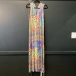 Boston Proper  boho sleeveless Hippy multicolor floral paisley mix maxi dress M Photo 1