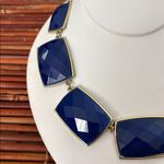 Shasa Blue Geometric Necklace & Earrings Set NWT Photo 2