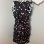 La Maison Talulah Incognito Floral Smocked Mini Dress Black And Red Sz M Revolve Size M Photo 3