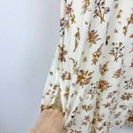 Madewell  Ruffle Button Front Trapeze Dress Floral Reef Cream Relaxed XS NWT Photo 13