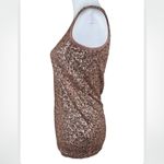 J.Crew Linen Sequin Modal Rose Gold Sleeveless Tank Top Small Photo 6