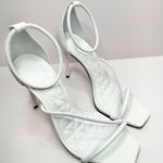 Schutz Dress Sandals Size 6B White Leather Open Toe Strappy High Heel Photo 4