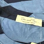 Doe & Rae  Blue Striped Racerback Tank Top NEW Womens S Cotton Stretch Photo 6