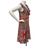 Ralph Lauren Lauren  Medium Paisley Swing Dress Ruffle Neckline- MISSING BELT Photo 4